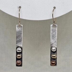 14k, copper, silver dangles